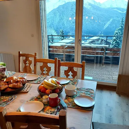 New Spacious Appart. Incredible View Of Mt Blanc 아파트 파시